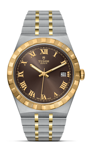 TUDOR帝舵皇家系列帝舵皇家系列磨光及磨砂钢表壳，直径38毫米 - M28503-0007 at Cortina Watch Singapore