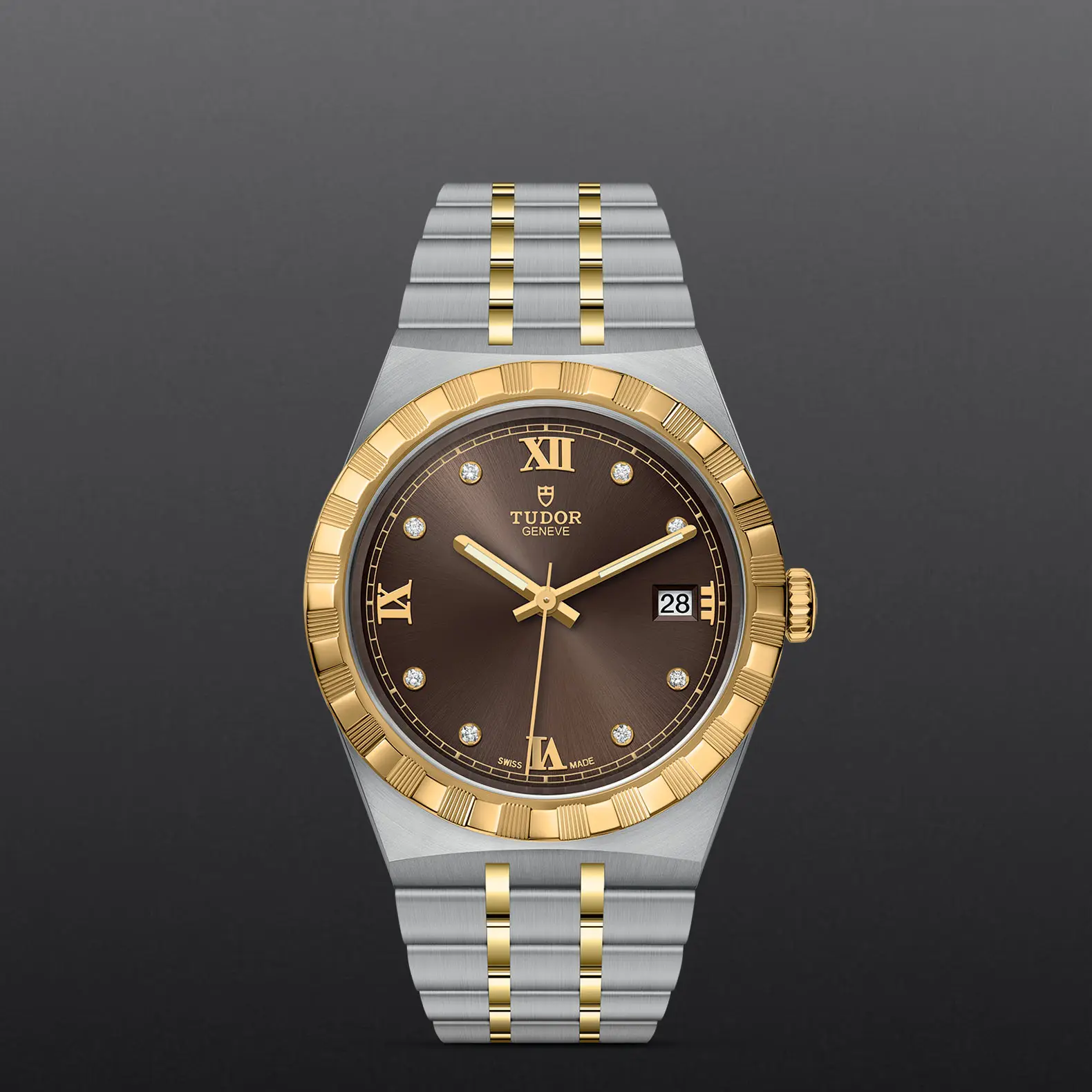 TUDORTUDOR RoyalTUDOR Royal38mm steel case with polished and satin finish - M28503-0008 at Cortina Watch Singapore