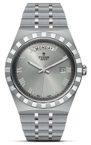 TUDOR帝舵皇家系列帝舵皇家系列磨光及磨砂钢表壳，直径41毫米 - M28600-0001 at Cortina Watch Singapore