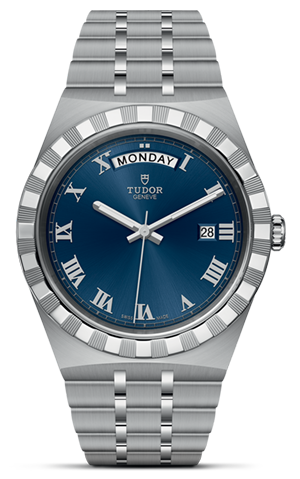 TUDOR帝舵皇家系列帝舵皇家系列磨光及磨砂钢表壳，直径41毫米 - M28600-0005 at Cortina Watch Singapore