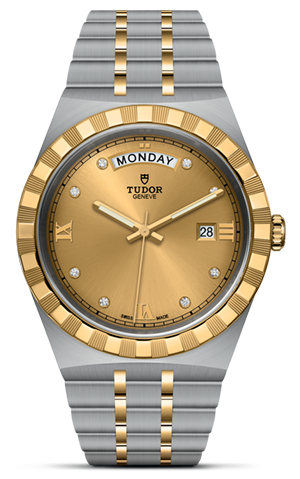 TUDOR帝舵皇家系列帝舵皇家系列磨光及磨砂钢表壳，直径41毫米 - M28603-0006 at Cortina Watch Singapore