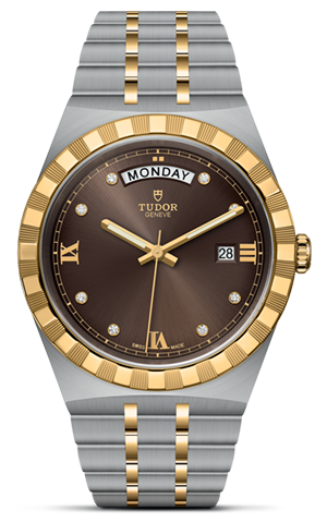 TUDOR帝舵皇家系列帝舵皇家系列磨光及磨砂钢表壳，直径41毫米 - M28603-0008 at Cortina Watch Singapore