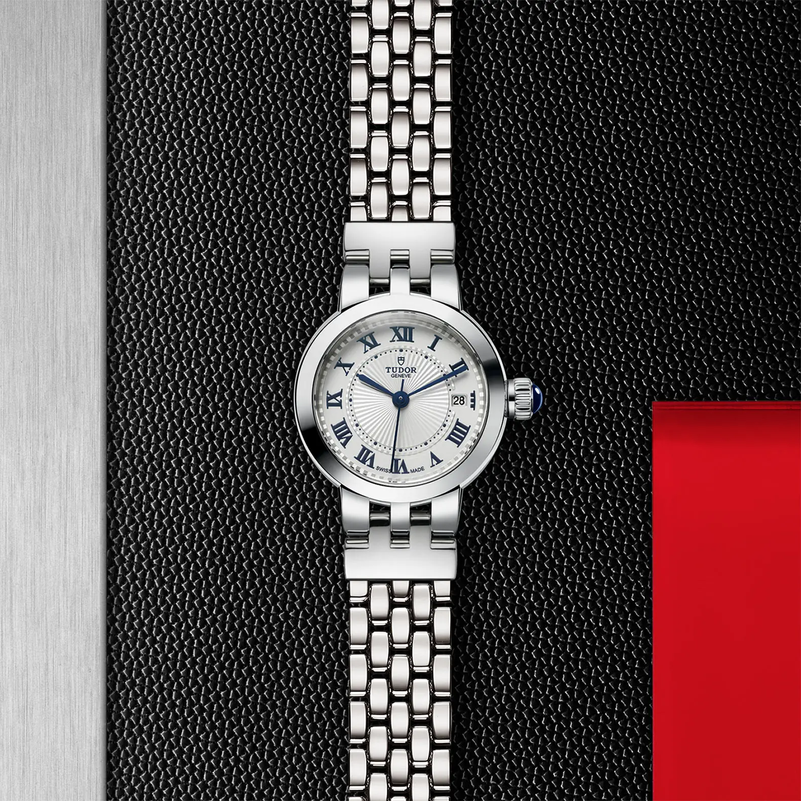 TUDOR玫瑰系列玫瑰系列磨光钢表壳，直径26毫米 - M35200-0001 at Cortina Watch Singapore