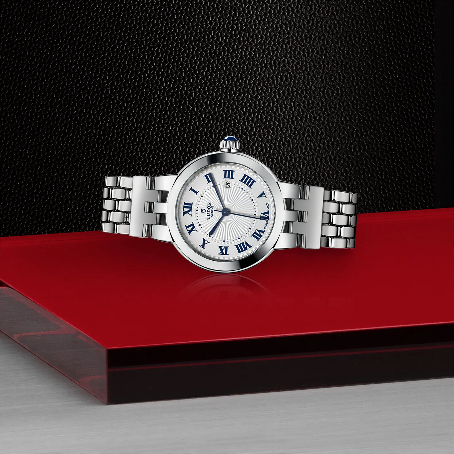 TUDORClair de RoseClair de Rose30mm steel case with polished finish - M35500-0001 at Cortina Watch Singapore