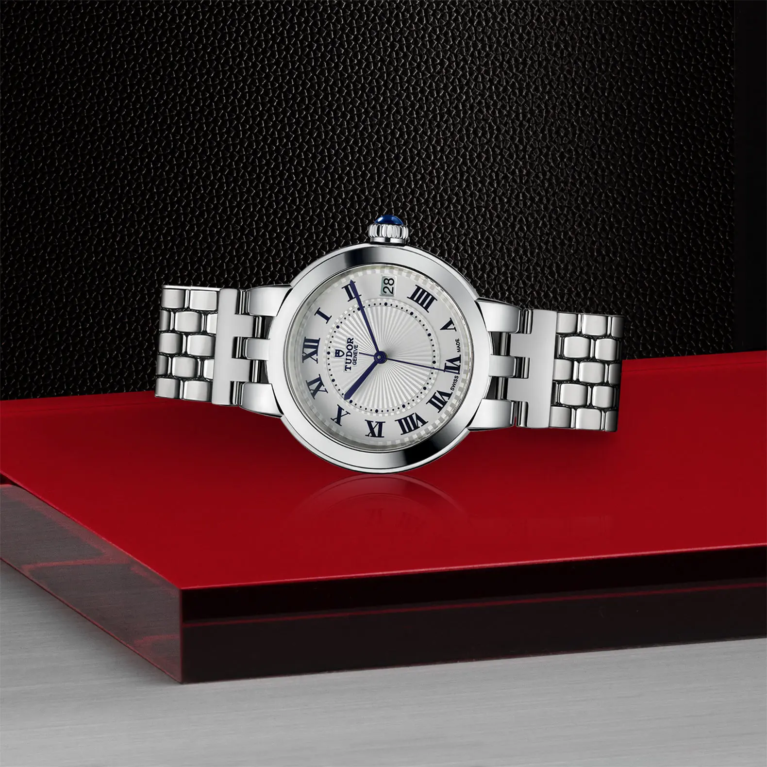 TUDORClair de RoseClair de Rose34mm steel case with polished finish - M35800-0001 at Cortina Watch Singapore