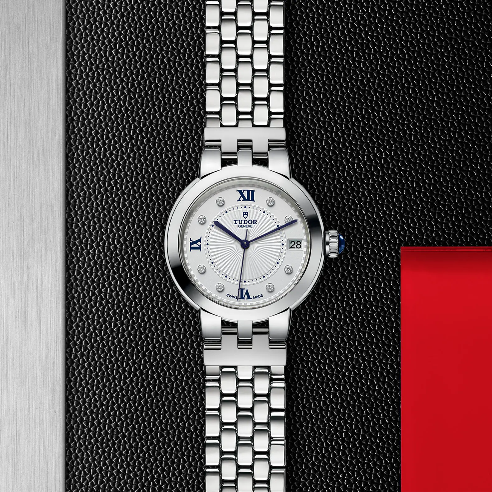 TUDORClair de RoseClair de Rose34mm steel case with polished finish - M35800-0004 at Cortina Watch Singapore