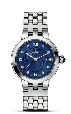 TUDOR玫瑰系列玫瑰系列磨光钢表壳，直径34毫米 - M35800-0010 at Cortina Watch Singapore