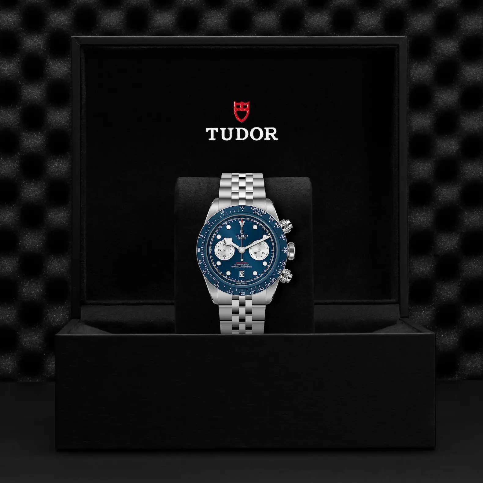 TUDORBlack Bay Chrono Blue Boutique EditionBlack Bay Chrono41mm 316L stainless steel case with polished and satin-brushed finishes - M79360B-0002 at Cortina Watch Singapore