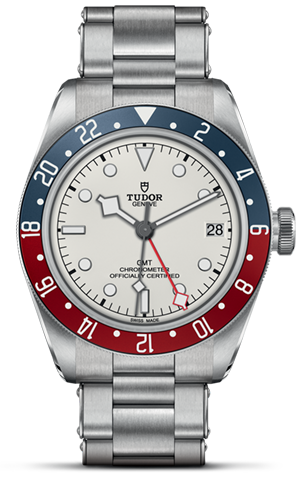 TUDOR碧湾格林尼治型碧湾格林尼治型磨光及磨砂钢表壳，直径41毫米 - M79830RB-0010 at Cortina Watch Singapore