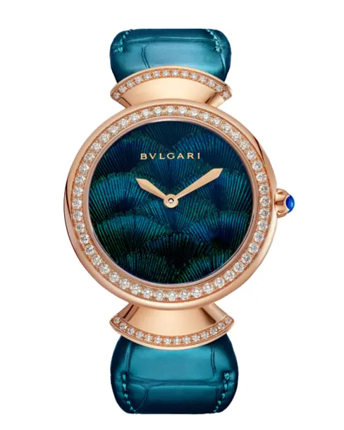 Divas' Dream Peacock Feather Marquetry - Cortina Watch Singapore