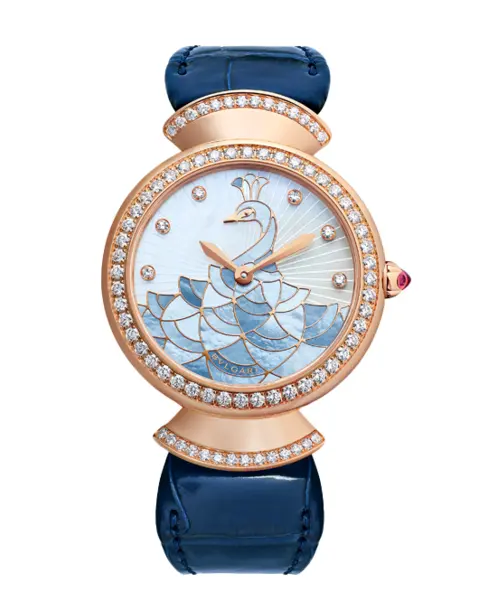 Divas’ Dream Peacock Mother-of-Pearl Marquetry - Cortina Watch Singapore