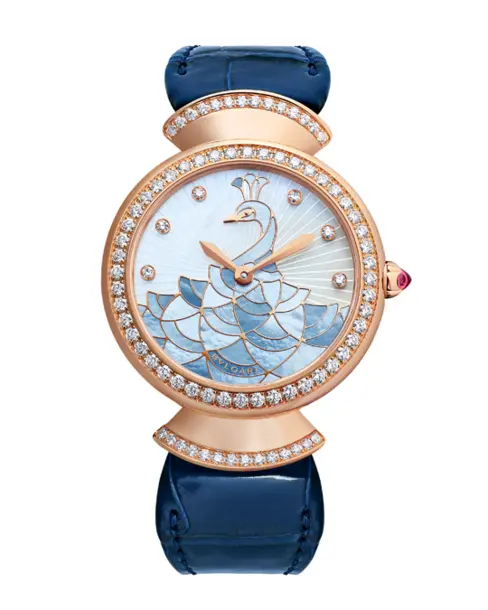 Divas’ Dream Peacock Mother-of-Pearl Marquetry - Cortina Watch Singapore