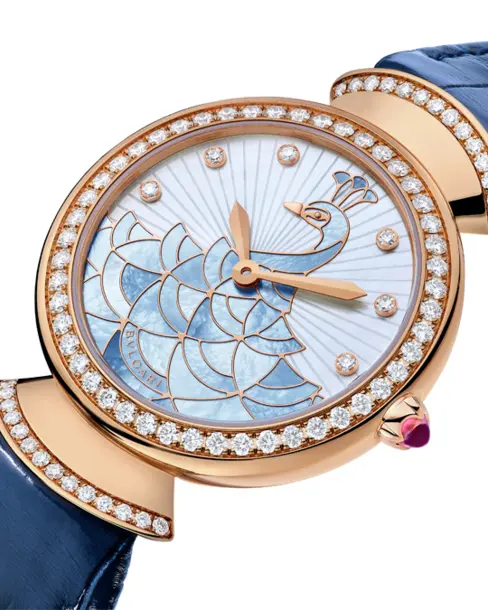 Divas’ Dream Peacock Mother-of-Pearl Marquetry - Cortina Watch Singapore