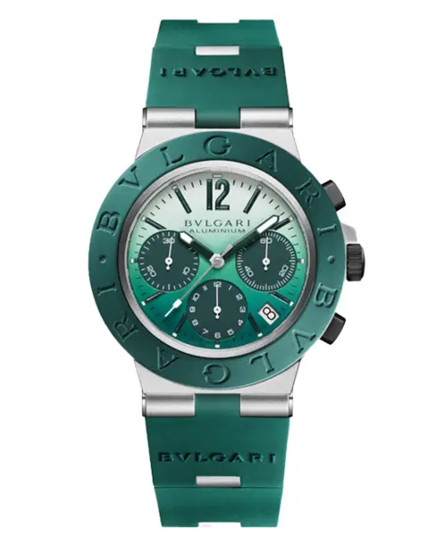 Bvlgari Aluminium Chronograph Smeraldo - Cortina Watch Singapore
