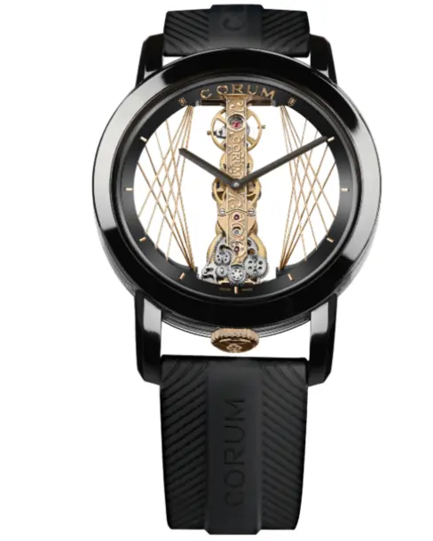 Golden Bridge 43 Titanium DLC Art Deco - Cortina Watch Singapore