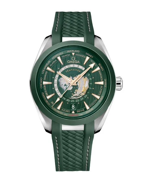 Aqua Terra 150m Co-Axial Master Chronometer GMT Worldtimer 43mm - Cortina Watch Singapore