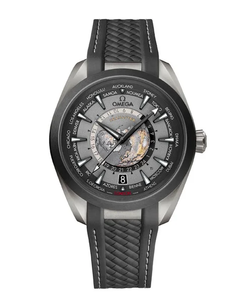 Aqua Terra 150m Co-Axial Master Chronometer GMT Worldtimer 43mm - Cortina Watch Singapore