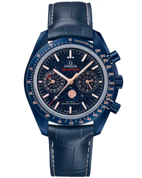 Moonwatch Blue Side of the Moon Moonphase Co-Axial Master Chronometer Chronograph 44.25mm - Cortina Watch Singapore