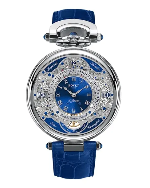 Virtuoso VII Titanium Midnight Blue Guilloché - Cortina Watch Singapore