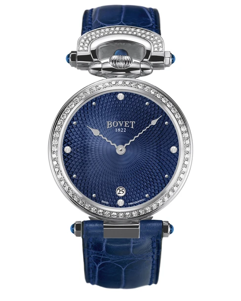 Miss Audrey Blue Guilloché - Cortina Watch Singapore