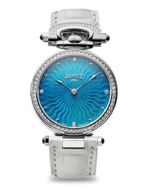 Miss Audrey Turquoise Guilloché - Cortina Watch Singapore