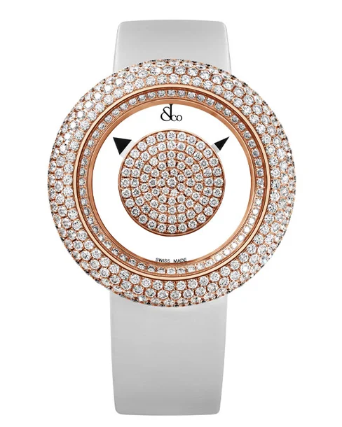 Brilliant Mystery Pave Diamonds Rose Gold 38mm - Cortina Watch Singapore