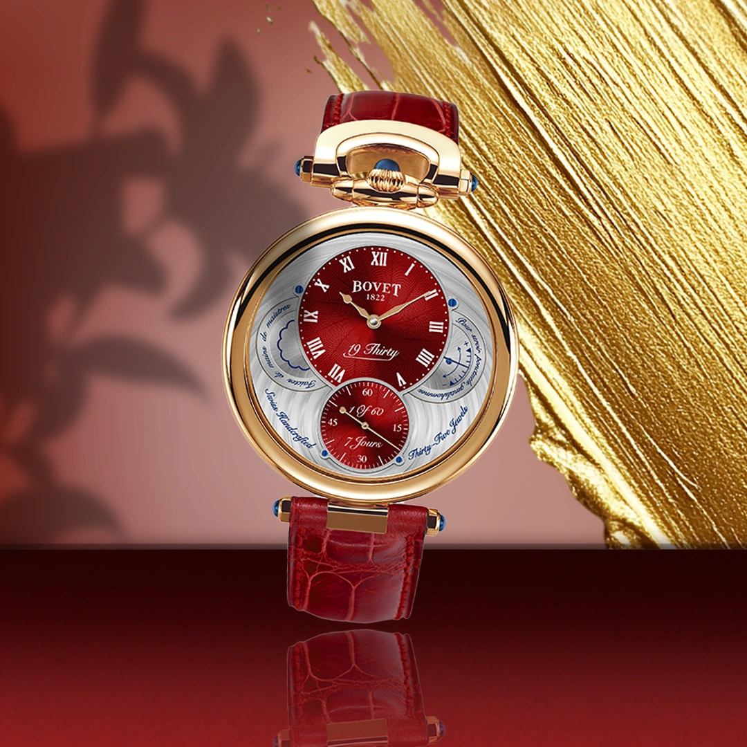 BOVET 19Thirty Red Guilloché