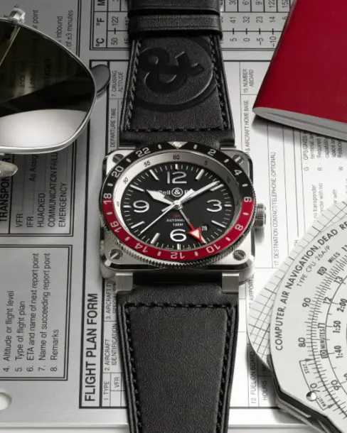 BR 03-93 GMT Black - Cortina Watch Singapore