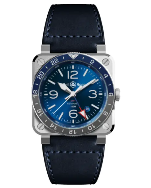 BR 03-93 GMT Blue - Cortina Watch Singapore