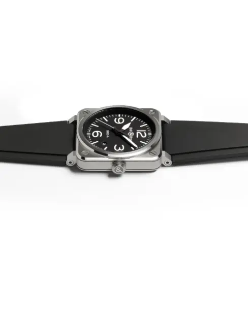 BR 03 Black Steel - Cortina Watch Singapore