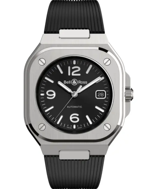 BR 05 Black Steel - Cortina Watch Singapore