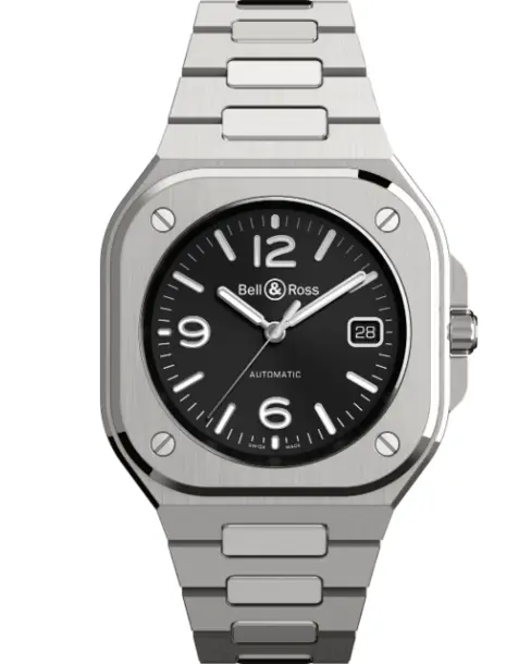 BR 05 Black Steel - Cortina Watch Singapore