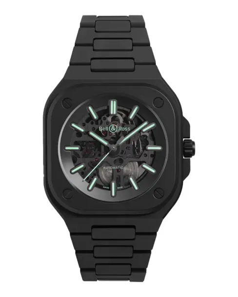 BR 05 Skeleton Black Lum Ceramic - Cortina Watch Singapore