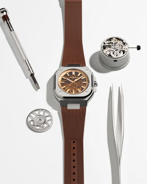 BR 05 Skeleton Golden - Cortina Watch Singapore