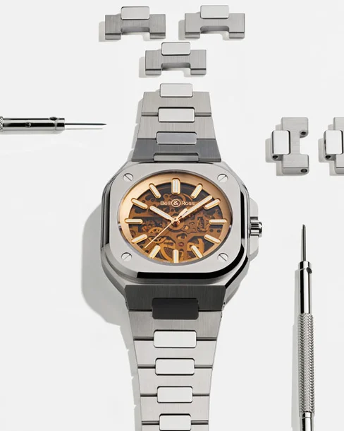 BR 05 Skeleton Golden - Cortina Watch Singapore