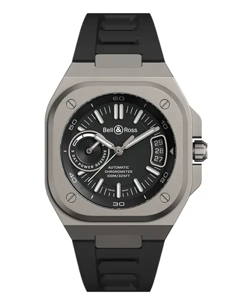 BR X5 Black Titanium (Rubber Strap) - Cortina Watch Singapore