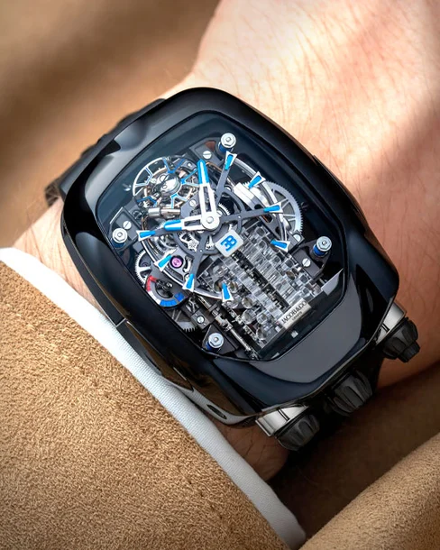 Bugatti Chiron Tourbillon Black Titanium - Cortina Watch Singapore