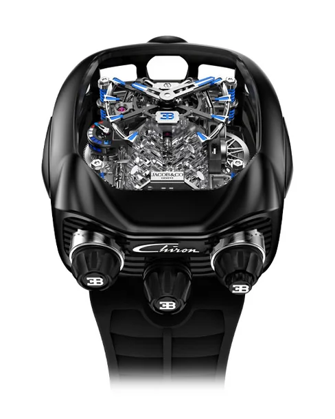 Bugatti Chiron Tourbillon Black Titanium - Cortina Watch Singapore
