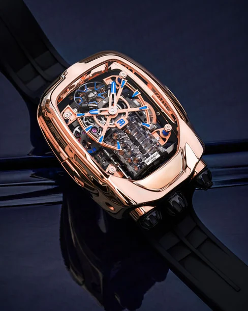 Bugatti Chiron Tourbillon Rose Gold - Cortina Watch Singapore