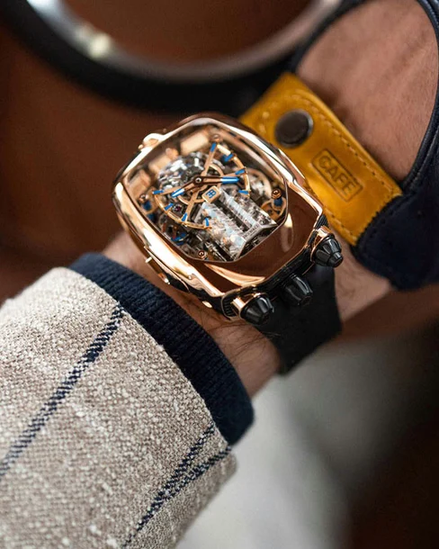 Bugatti Chiron Tourbillon Rose Gold - Cortina Watch Singapore