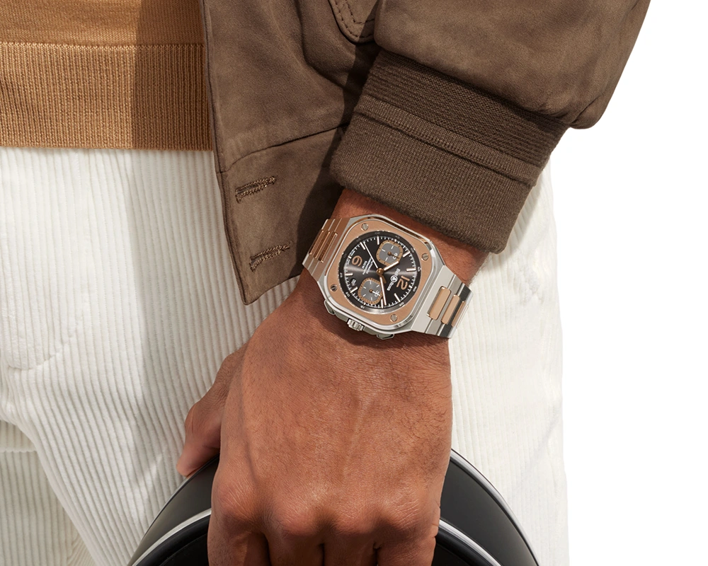 Bell & Ross BR 05 Chrono Grey Steel & Gold