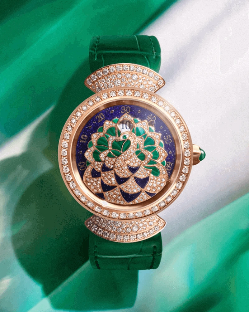Bvlgari Divas’ Dream Peacock Marquetry Jumping Hours and Retrograde Minutes