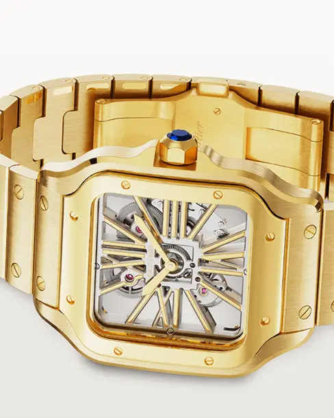 Santos de Cartier Skeleton - Cortina Watch Singapore
