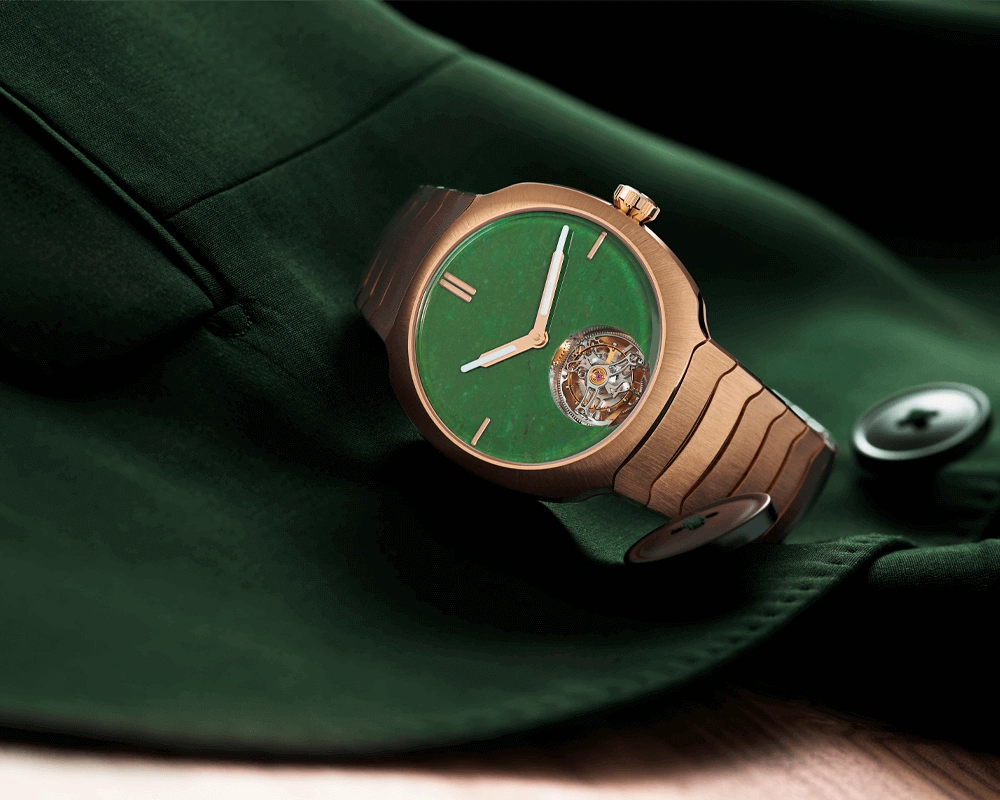 亨利慕时 (H. Moser & Cie.) 疾速者系列陀飞轮怀俄明玉石限量版腕表：以“矿世”佳作演绎视觉交响盛宴 - Cortina Watch Singapore