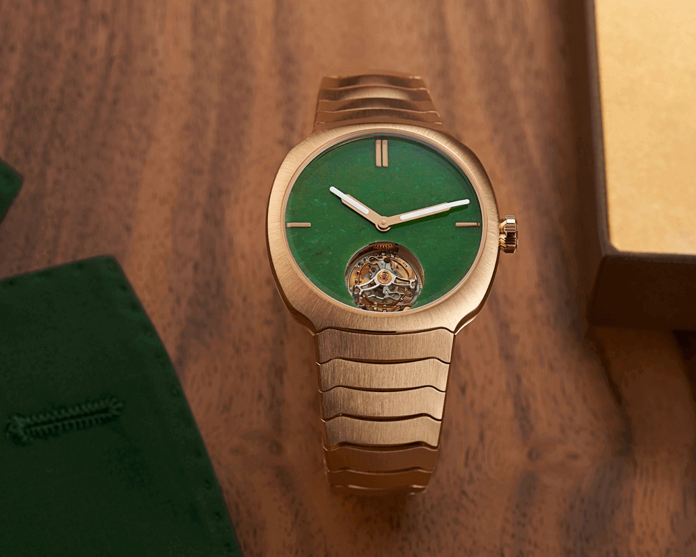 纯净优雅、微妙色调与柔和光芒相互辉映：H. Moser & Cie.亨利慕时崭新诠释天然玉石表盘。