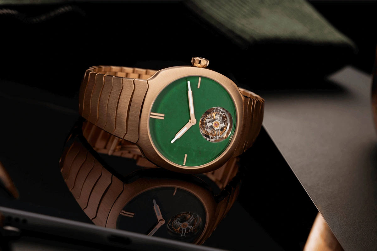 亨利慕时 (H. Moser & Cie.) 疾速者系列陀飞轮怀俄明玉石限量版腕表：以“矿世”佳作演绎视觉交响盛宴 - Cortina Watch Singapore