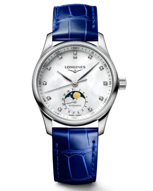 The Longines Master Collection Moonphase 34mm - Cortina Watch Singapore