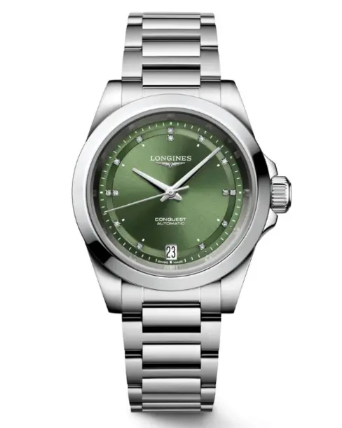 Conquest 2023 (Sunray Green) 34mm - Cortina Watch Singapore
