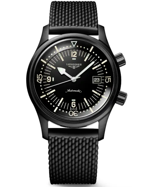 Legend Diver (Black Lacquered Polished) 42mm - Cortina Watch Singapore