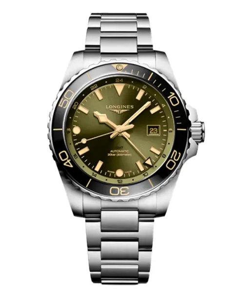 HydroConquest GMT (Sunray Green) 43mm - Cortina Watch Singapore